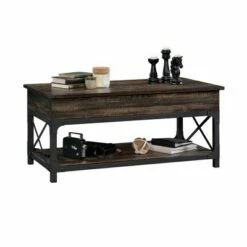 Steel River Lift Top Coffee Table - Sauder Carbon Brown -Coffee Tables Elegant store unnamed file 828