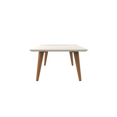 11.81" Utopia High Rectangle Coffee Table with Splayed Legs - Manhattan Comfort Off-white 5 11.81" Utopia High Rectangle Coffee Table with Splayed Legs - Manhattan Comfort Off-white - Image 3