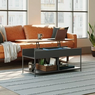 Boulevard Café Lift Top Coffee Table Black - Sauder 4 Boulevard Café Lift Top Coffee Table Black - Sauder - Image 2