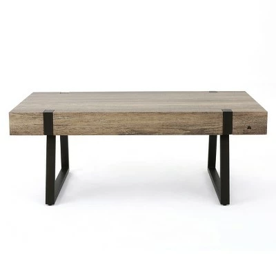 Abitha Coffee Table - Christopher Knight Home Black Oak 7 Abitha Coffee Table - Christopher Knight Home Black Oak - Image 5