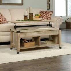 Carson Forge Lift Top Coffee Table - Sauder Beige -Coffee Tables Elegant store unnamed file 899
