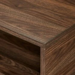 Contemporay 1 Drawer Curved Coffee Table - Saracina Home Rustic Oak -Coffee Tables Elegant store unnamed file 917