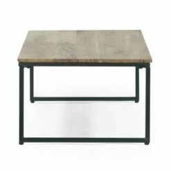 Greycliff Modern Industrial Handcrafted Acacia Wood Coffee Table Natural/Black - Christopher Knight Home -Coffee Tables Elegant store unnamed file 934