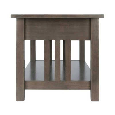 Stafford Coffee Table Oyster Gray - Winsome 5 Stafford Coffee Table Oyster Gray - Winsome - Image 3