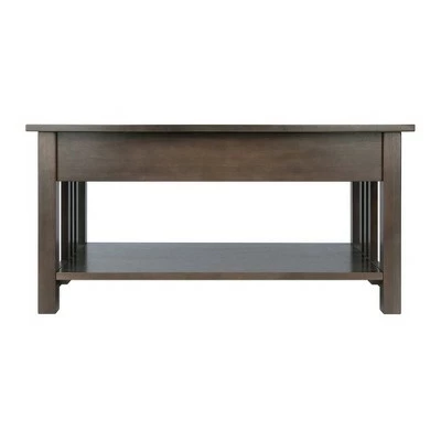 Stafford Coffee Table Oyster Gray - Winsome 6 Stafford Coffee Table Oyster Gray - Winsome - Image 4