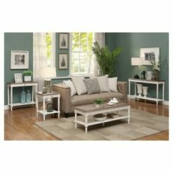 French Country Coffee Table Driftwood/White - Breighton Home -Coffee Tables Elegant store unnamed file 960