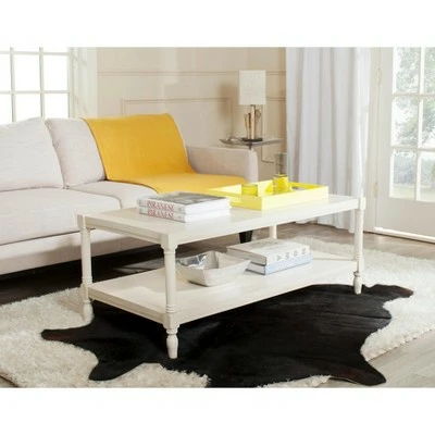 Bela Coffee Table - White - Safavieh 3 Bela Coffee Table - White - Safavieh
