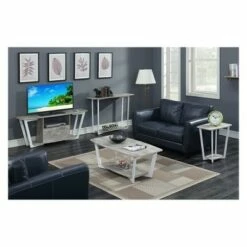 Breighton Home Graystone Square Coffee Table - Johar Furniture Gray/black